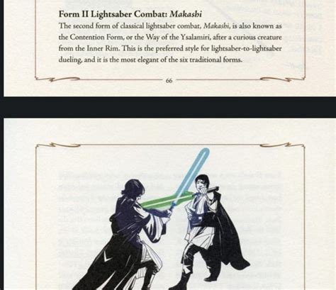 The Noble Lightsaber Combat Form II: Makashi (The Way Of The Yasalamiri)/ The Contention Form ...