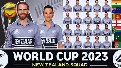 New Zealand squad for ICC World Cup 2023: Full NZ Team List