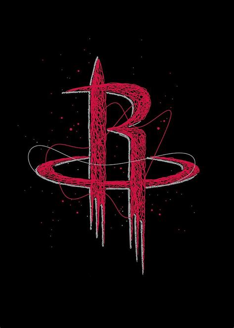 Houston Rockets Basketball NBA Logo Symbol Digital Art by Erwin Saputra ...