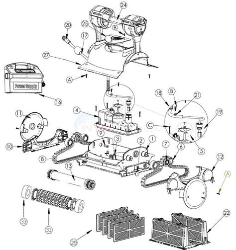 Maytronics Dolphin Premier Parts - INYOPools.com