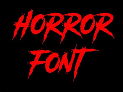 HORROR FONT SVG Horror Font Clipart Font for Cricut Silhouette | Etsy