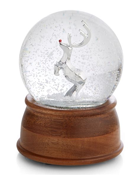 Nambe Reindeer Snowglobe | Neiman Marcus