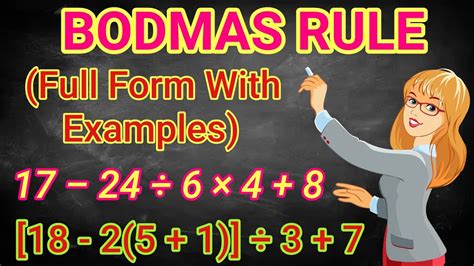 Bodmas Rule Examples Best Value | www.gbu-presnenskij.ru