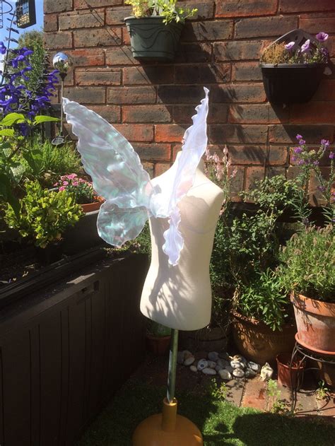 Fairy Wings Tinkerbell style white iridescent small | Etsy