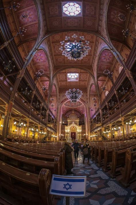 Interior of the Great Synagogue, Budapest, Hungary Editorial Photography - Image of construction ...