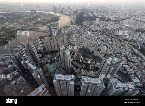 The Skyline of Ho Chi Minh City or Saigon at Sunset Stock Photo - Alamy