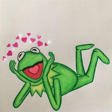 Kermit The Frog Drawings Easy - Drawing Word Searches