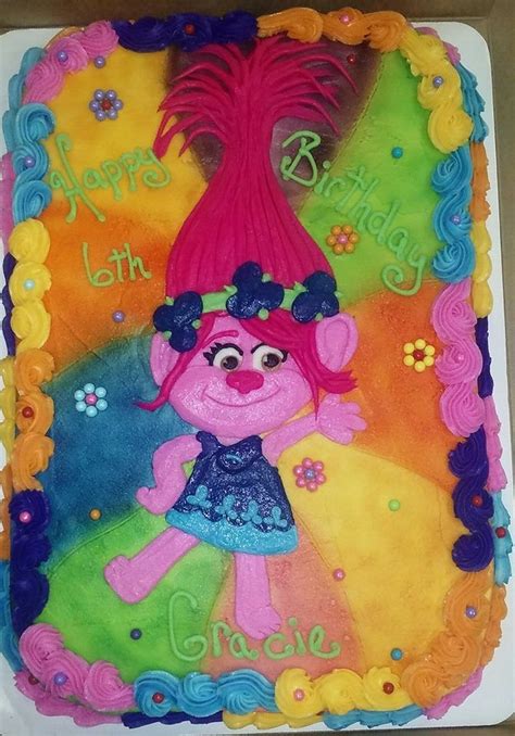 Trolls cake, Princess Poppy | Trolls birthday party, Trolls birthday, Trolls cake