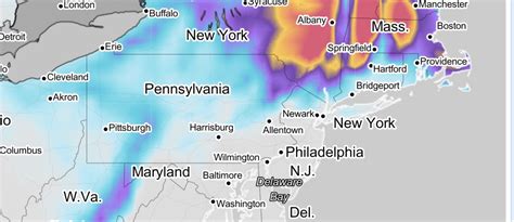 How much snow could Pa. get through Monday from developing nor’easter ...