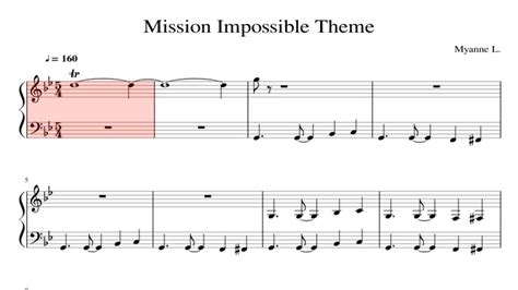 Mission Impossible Theme PIANO TUTORIAL - YouTube