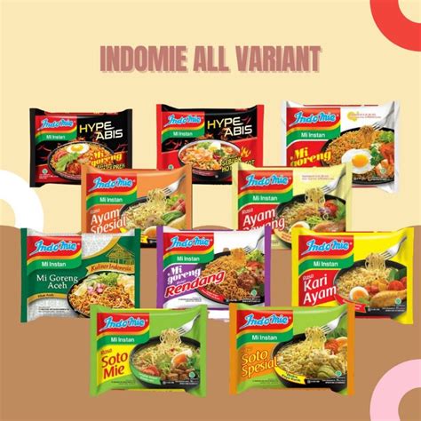 Jual INDOMIE MIE INSTANT (GORENG/AYAM BAWANG/KARI AYAM/SOTO/GEPREK/ACEH/RENDANG) Indonesia ...