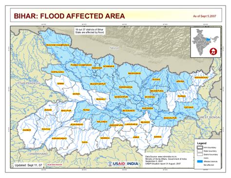 India: Bihar - Flood Affected Area (as of 05 Sep 2007) - India | ReliefWeb