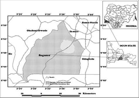 Map of Sagamu Oguntade et al., (2020) | Download Scientific Diagram