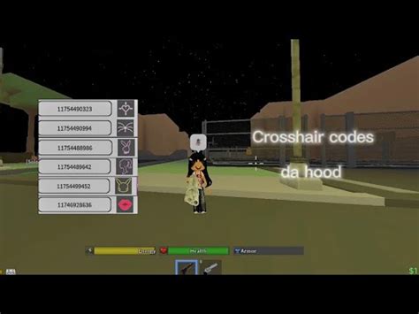 Roblox da hood Crosshair codes - YouTube