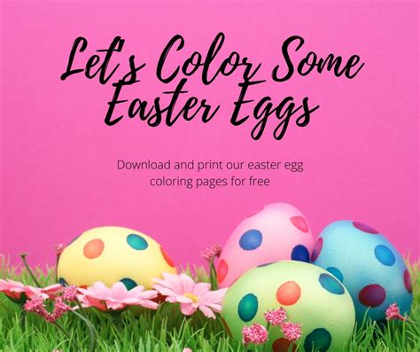 Easter Egg Coloring Pages - Pink Ninja Blog