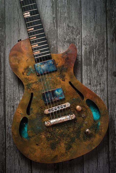 Crimson Guitars Custom Shop PAF Hollow Copper. | Guitare electrique, Guitare, Lutherie