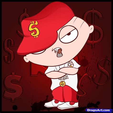 drawings of gangster stewie - abstractarttutorialvideospaletteknife