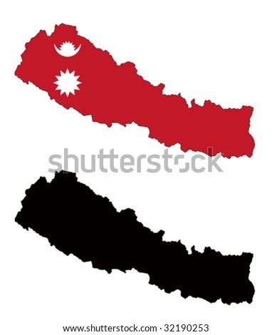 Nepal Flag Coloring Page