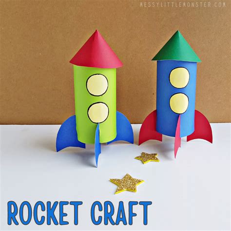 Rocket Craft for Kids - Messy Little Monster