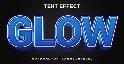 Glow 3d editable text effect Vectors & Illustrations for Free Download | Freepik