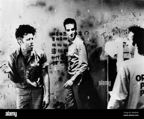 Tom Waits, John Lurie, Roberto Benigni, on-set of the Film, "Down By Law", Island Pictures, 1984 ...