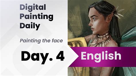 Painting a Face - Digital Painting Daily 4 - YouTube