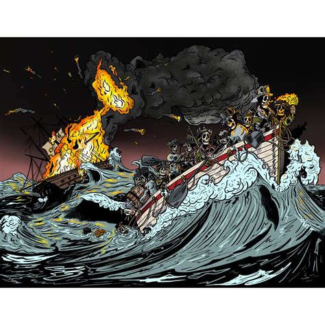 BURN THE SHIP PRINT — Zack Newton Studio