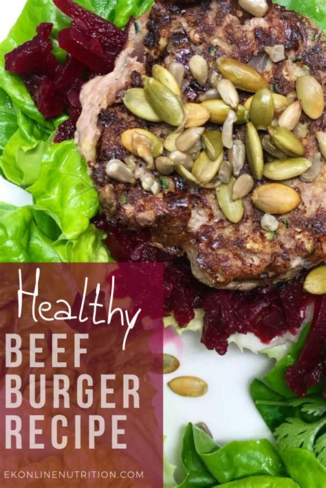 Healthy Beef Burger Patty recipe – EK Online Nutrition | Healthy beef ...