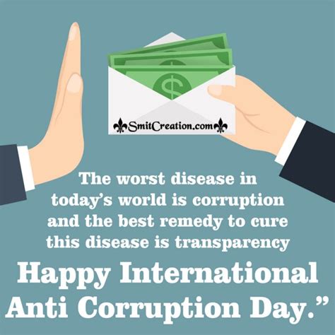 Anti Corruption Day Messages - SmitCreation.com