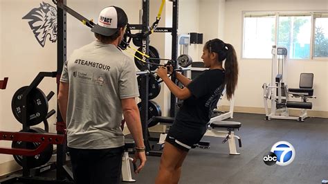 Students at local high school in Pacoima were surprised with big renovation of 2 fitness centers ...