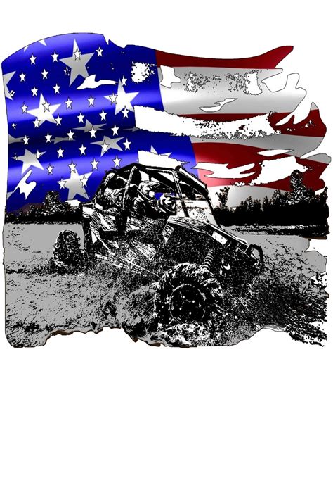 Flag Ride Side by Side Men's ATV UTV 4x4 Four Door Trail | Etsy