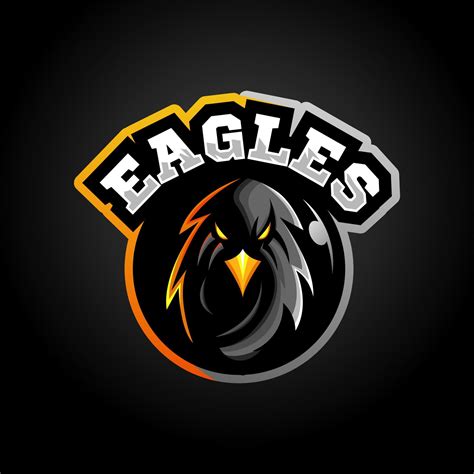 Dark eagle esport mascot logo design illustration vector 15285453 ...