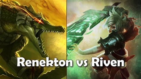 League of Legends: Renekton vs Riven Matchup With Commentary - YouTube