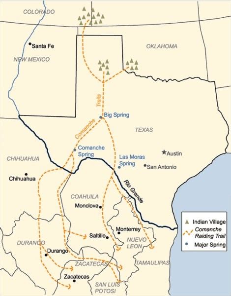 Kiowa Tribe Map