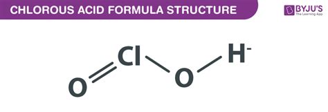 Chlorous Acid Formula - Chemical Formula, Structure And Properties