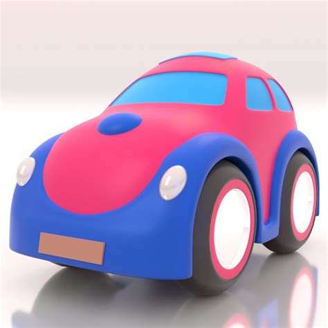 3D model cute toy car cartoon - TurboSquid 1485986