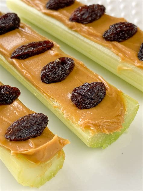 Celery and Peanut Butter - An Easy Snack - Plowing Through Life