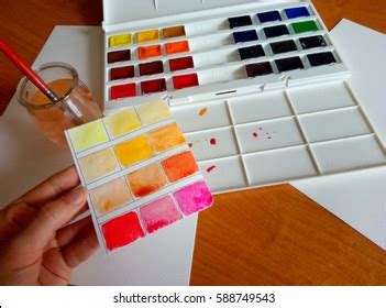 Watercolor Painting Process Stock Photo 588749543 | Shutterstock