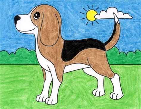 How to Draw a Beagle - Art Projects for Kids