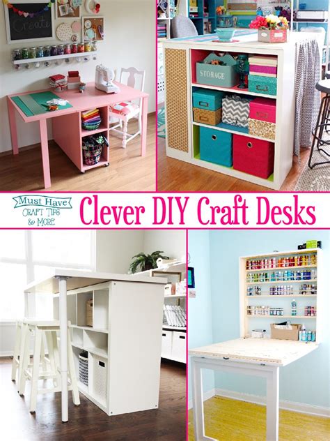 Clever DIY Craft Desks - The Scrap Shoppe