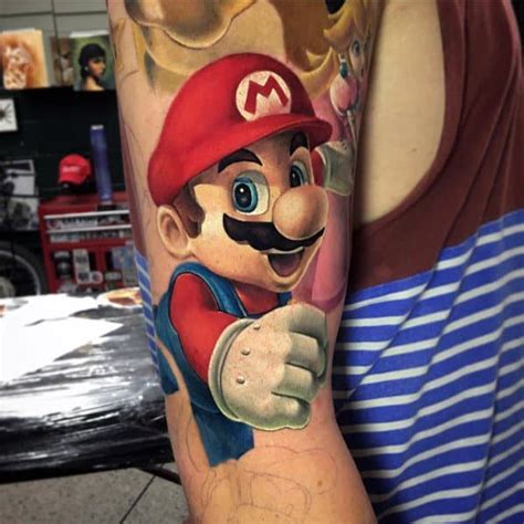 90 Mario Tattoo Ideas For Men - Video Game Designs