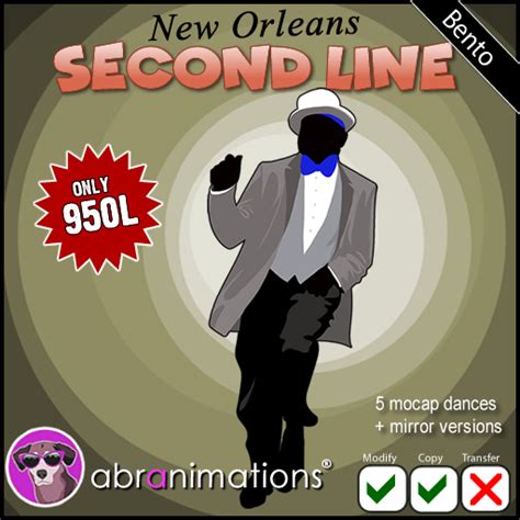 Second Life Marketplace - 5 New Orleans Second Line Dances