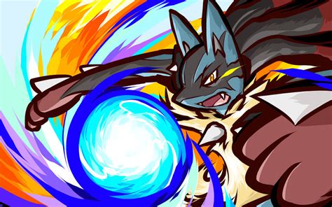 Mega Lucario | Aura Sphere by ishmam on DeviantArt