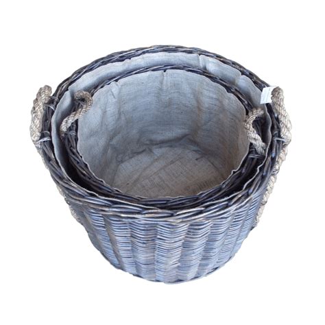 Set Of 2 Round Baskets KG1420315-2 – Parnell Trading the Caneware specialists