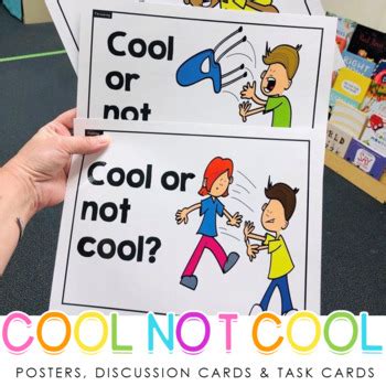 Cool, Not Cool? {Visual Behavior Posters & Task Cards} | TpT