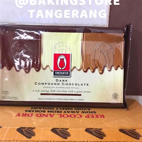 Jual Coklat tulip dark chocolate compound - cokelat batang murah 1 kg | Shopee Indonesia