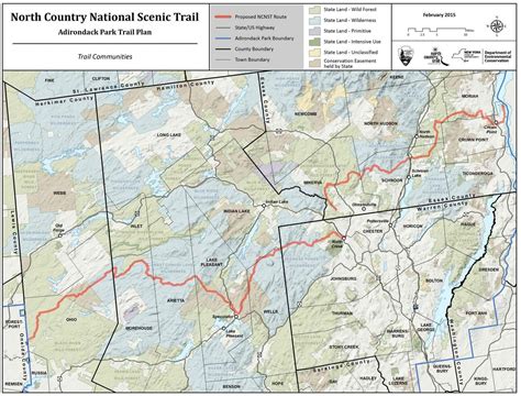 North Country Trail Map New York