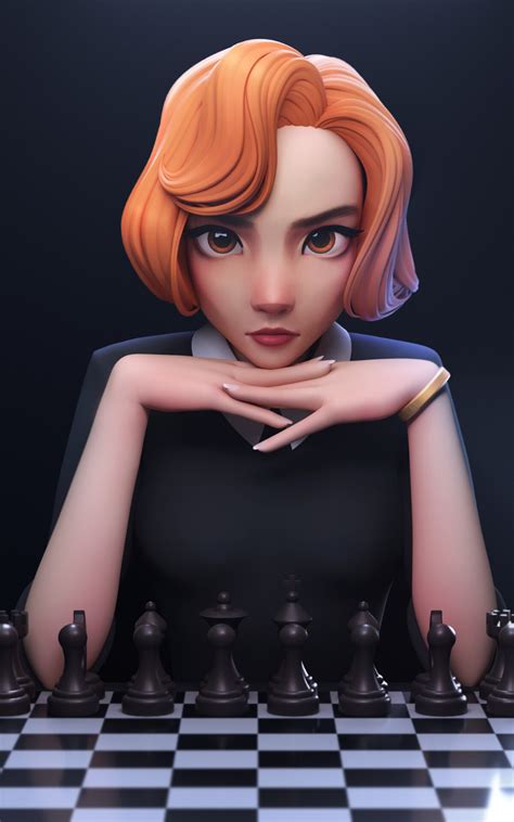 ArtStation - The Queen's Gambit, Dan Eder 3d Model Character, Character Modeling, Character Art ...