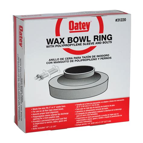 Oatey Leak-Proof Wax Bowl Ring with Polyethylene Sleeve and Bolts - Walmart.com