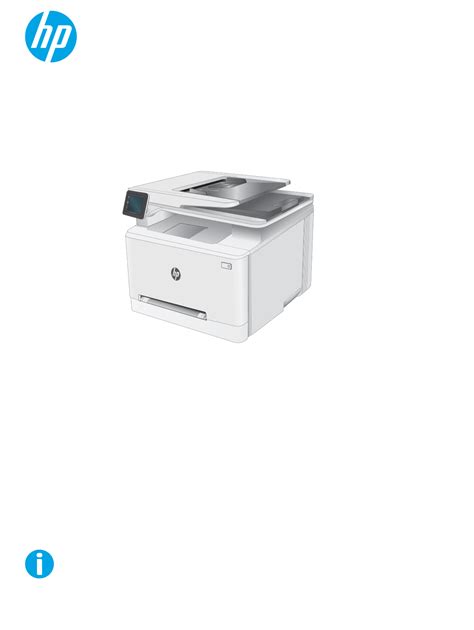 User manual HP Color LaserJet Pro M281fdw (English - 166 pages)